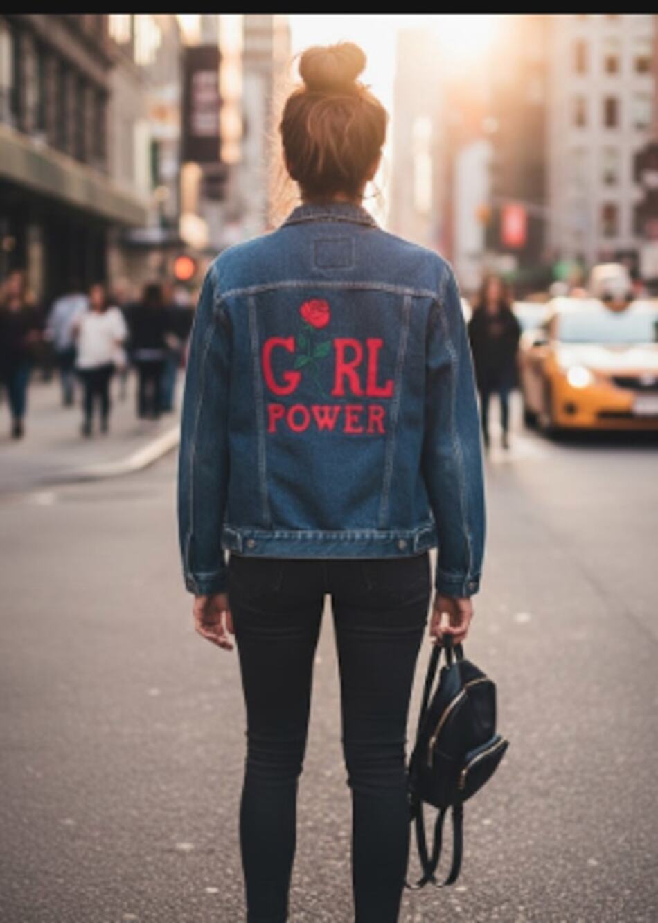 Custom Levi’s Jean Jacket “Girl Power” Size Large